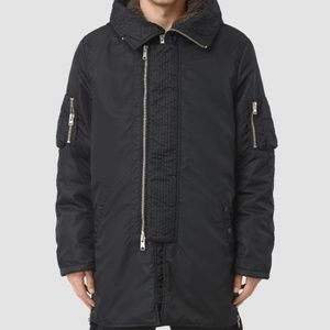 All Saints Aster Parka - Men's - Navy - Size XS